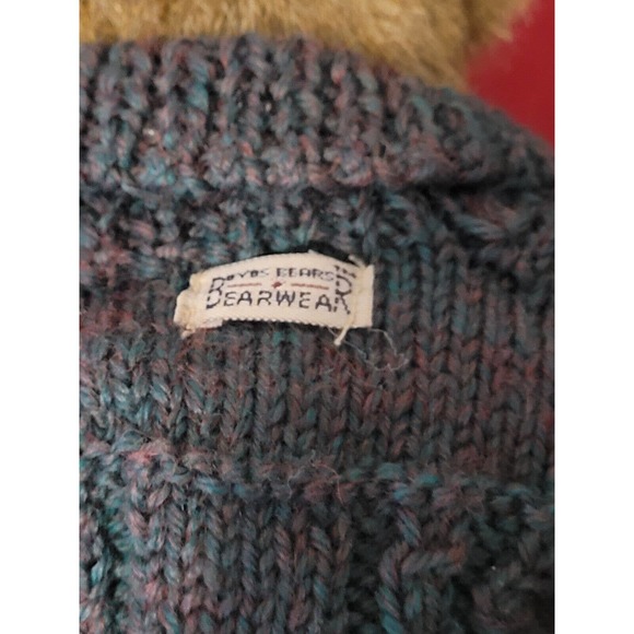 Vintage 1998 BOYDS Bear Mr Trumbull Jointed Bear Sweater Bow Tie J B Bean - Picture 5 of 7